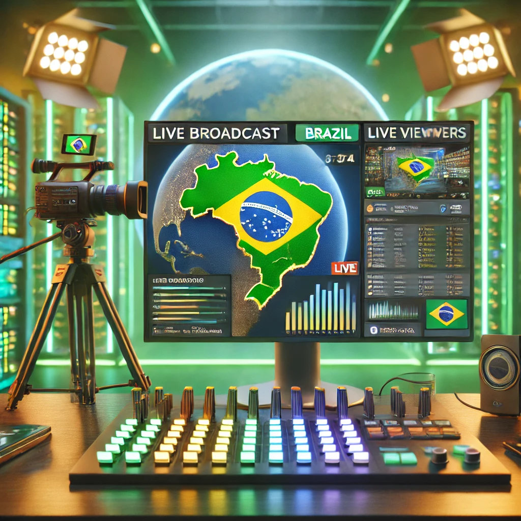 Streaming de vídeo com servidores no Brasil